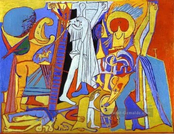 Kreuzigung 1930 Kubismus Ölgemälde